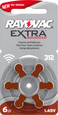 Rayovac 312 pile bouton pour l'appareil auditif