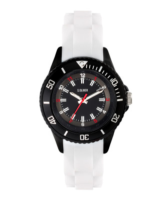 s.Oliver bracelet de montre silicone blanc SO-3611-PQ