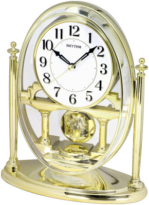 Rhythm 7609/9 gold carriage clock/ table clock quartz