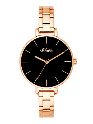 s.Oliver bracelet de montre acier affiné rose SO-3649-MQ