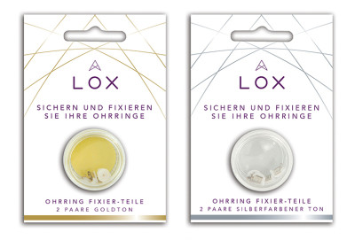 Lox - Oorbel beveiliging, anti allergisch, verzilverd
