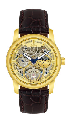 SELVA Men's Watch »Ramon« -sun/moon - skeletonized - gilded