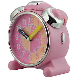 Time teaching quartz alarm rose, 105x80x120mm