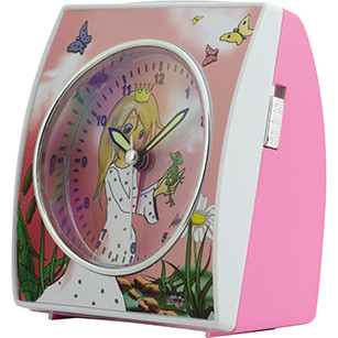 Quartz alarm clock for children with princess
