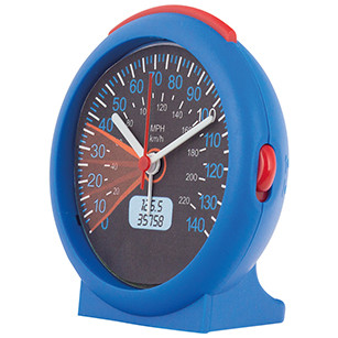 Quartz alarm clock children Speedometer, light/snooze