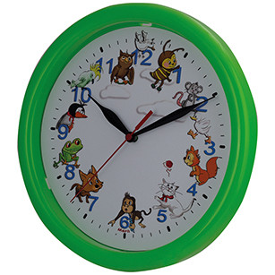 Horloge Murale d'enfants Animaux