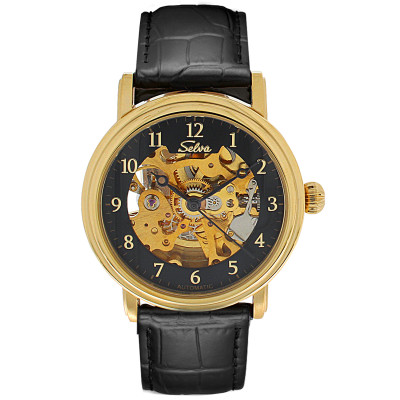 SELVA Men's Watch »Lyan« - gilded-black