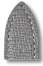 Leather strap Pasadena 18mm gray XL