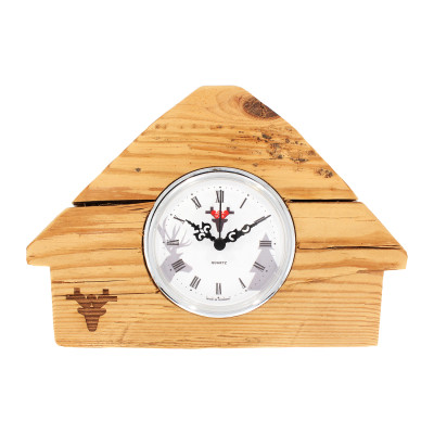 Matured forest clock, Made in Germany, white dial, Black Forest lodge
