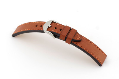 Bracelet-montre en cuir Santa Fe 22mm cognac