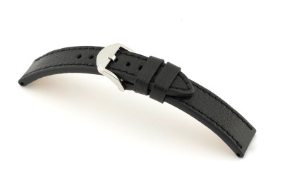 Bracelet-montre en cuir Santa Fe 22mm noir