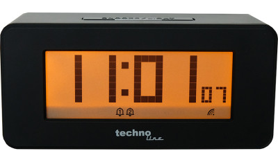 TECHNOLINE Radio controlled alarm clock with changing display