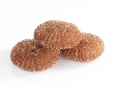 Cleaning copper sponges, set of 3