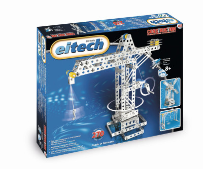 eitech Kit de construction en métal Grue