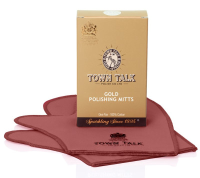Mr Town Talk gold cleaning gloves