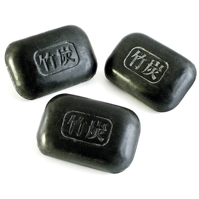 Activated charcoal soap set of 3