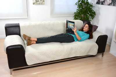Sofa Cover - Bescherming tegen vuil en vlekken – Bruin, voor 1-zits bank/stoel