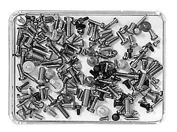 Steel screw set assortment