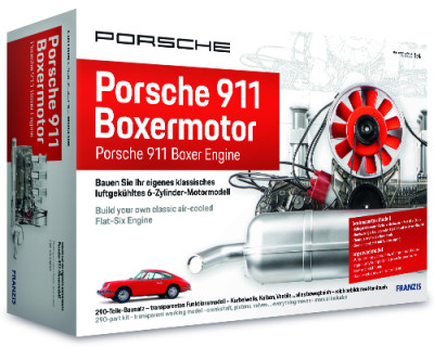 Klassieke Porsche 911 motor, schaal 1:4