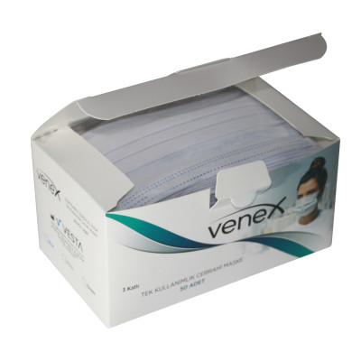 Surgical mask with proven filter performance of 99.24%