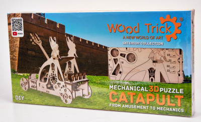 WOOD TRICK Catapulte, 96 composants