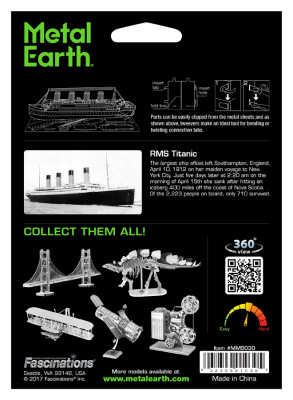 METAL EARTH Kit de construction 3D Titanic