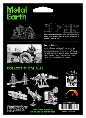MEATL EARTH 3D Bouwset John Deere Model B Tractor