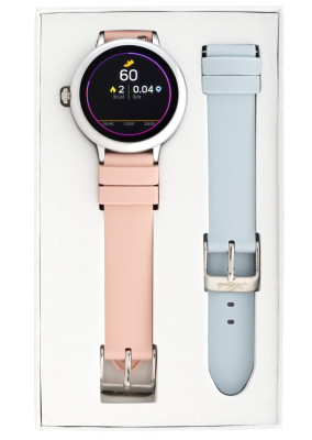 Fitness Tracker/ Smartwatch avec bracelet interchangeable rose/gris