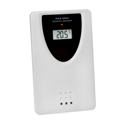 TFA radio-controlled wall clock / table clock with outside and inside temperature