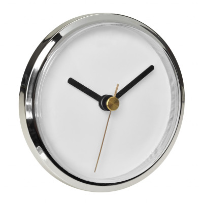 Built-in quartz clock with two dials