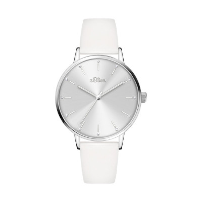 s.Oliver SO-4092-LQ synthetic leather white 16mm