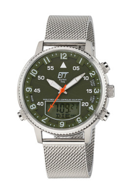 Eco Tech Time Solar Drive Radio Adventure Men's Watch with Removable Strap - EGS-11474-82MN