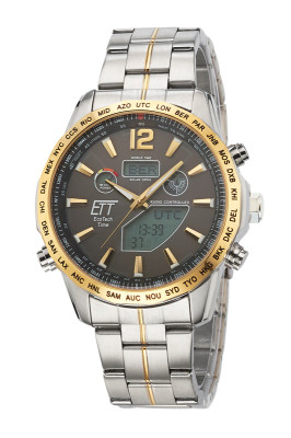 Eco Tech Time Solar Drive Radio Controlled Discovery Men's Watch - EGS-11479-11M