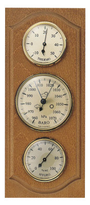 Weather station Made in Germany, rustic oak