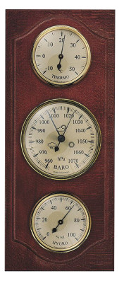 Weather station Made in Germany, mahogany