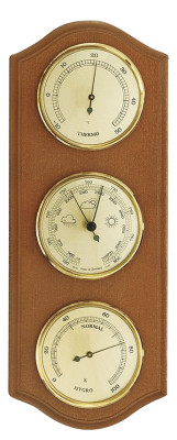 Weather station Made in Germany, rustic oak