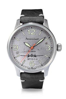 LIMITED: MESSERSCHMITT pilot's watch BF110 - anniversary model - Swiss automatic movement