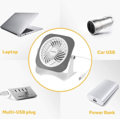 USB-Ventilator met 360° rotatie - geluidsarm, flexibel instelbaar