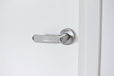 CLEVER THOUGHT: Door handle protection with light function for protection and safety, set of 2