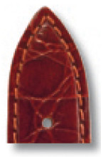 Lederband Bahia 22mm mahonie XL met Krokodillenprint