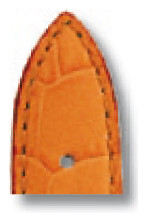 Lederband Jacson 22mm oranje met Alligatorprint