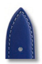 SELVA leather strap for easy changing 14mm royal blue with seam - MADE IN GERMANY