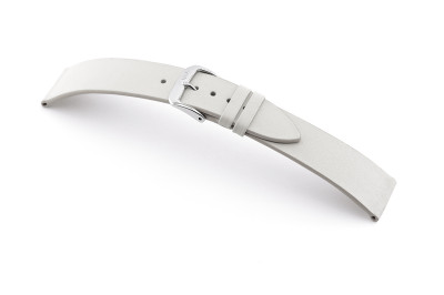 SELVA leather strap for easy changing 22mm white without seam - MADE IN GERMANY