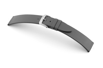 SELVA leather strap for easy changing 20mm stone gray without seam - MADE IN GERMANY