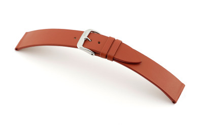 SELVA bracelet en cuir pour changer facilement 14mm cognac sans couture - MADE IN GERMANY