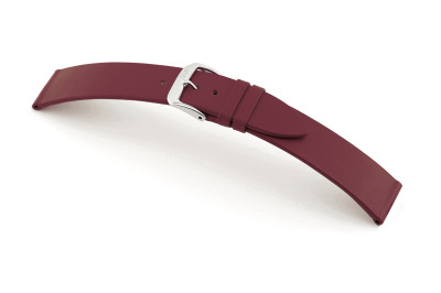 SELVA bracelet en cuir pour changer facilement 22mm bordeaux sans couture - MADE IN GERMANY
