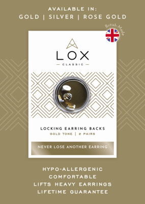 LOX - Secure for earrings, hypo-allergenic, Silver-plated