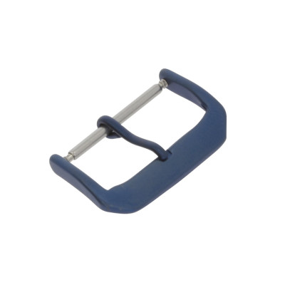 Pin buckle suitable for Apple Watch bracelets, blue aluminum, 18mm
