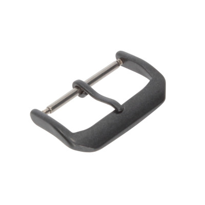 Pin buckle suitable for Apple Watch straps, graphite stainless steel, 18mm