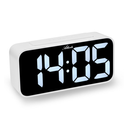 Atlanta 2604/0 mains alarm clock, white